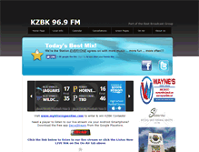 Tablet Screenshot of kzbkradio.com
